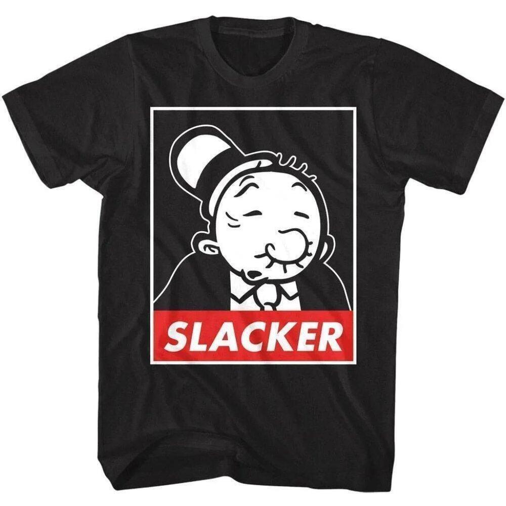 Popeye Wimpy The Slacker Retro Cartoon Graphic T Shirt 165